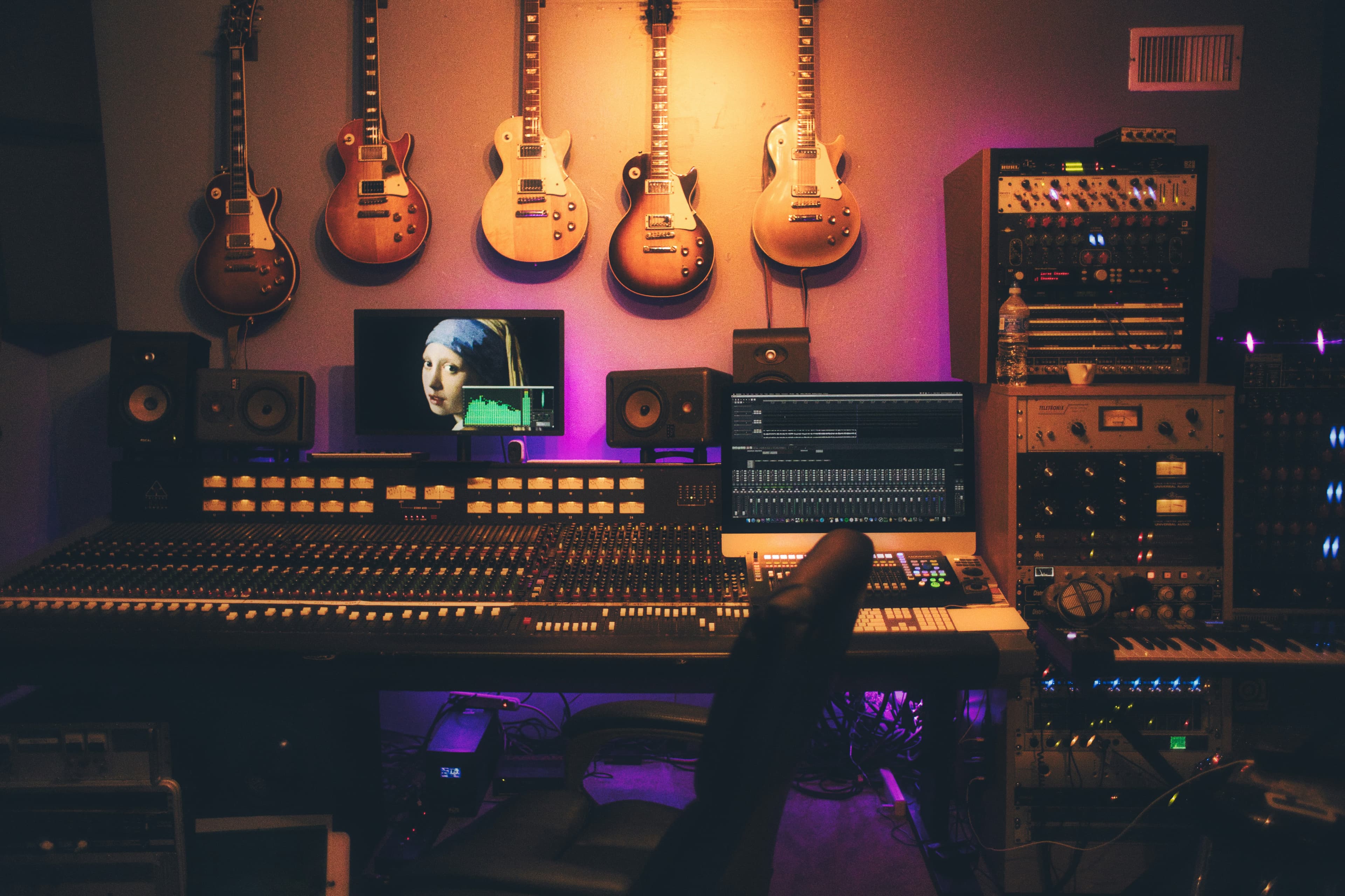 Music studio equipment
